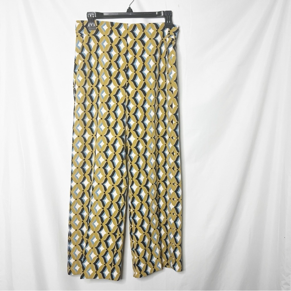 Marella Perla Cropped Geometric Patterned Wide-Le… - image 2